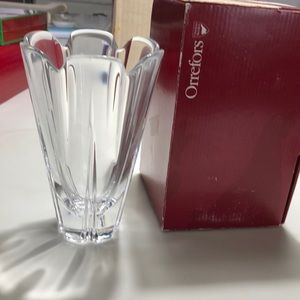 ORREFORS “M” signed by Helen Krantz crystal vase
